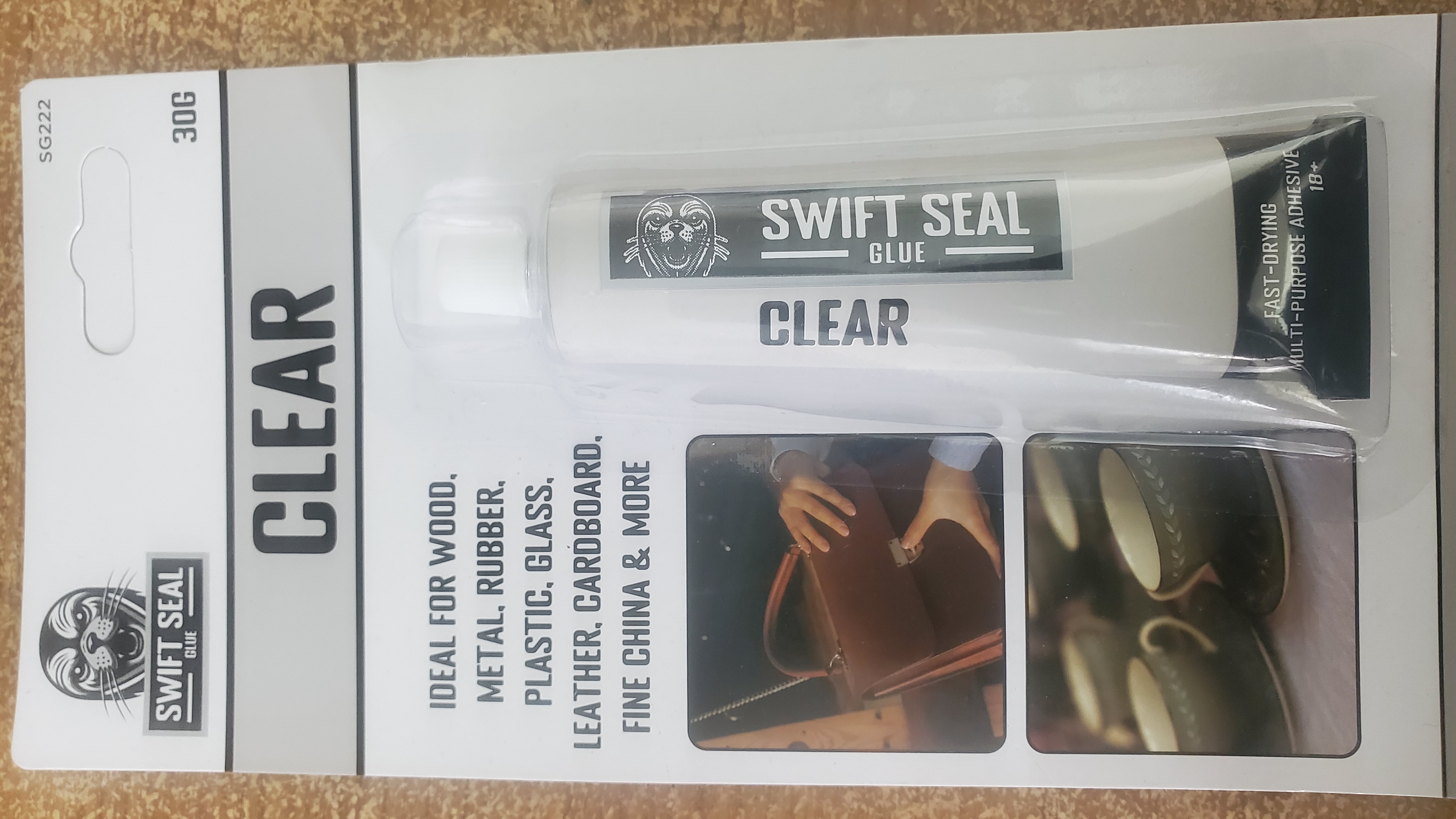 Swift Seal Glue Clear for wood plastic rubber glass leather cardboard